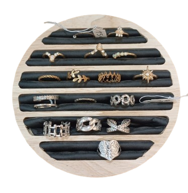 Anillos inox dorados